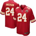 Kansas City Chiefs #24 David Amerson Game Red Team Color NFL Jersey