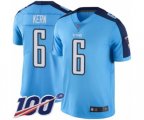 Tennessee Titans #6 Brett Kern Limited Light Blue Rush Vapor Untouchable 100th Season Football Jersey