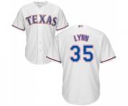 Texas Rangers #35 Lance Lynn Replica White Home Cool Base Baseball Jersey