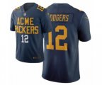 Green Bay Packers #12 Aaron Rodgers Navy City Edition Vapor Limited Jersey