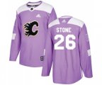 Calgary Flames #26 Michael Stone Authentic Purple Fights Cancer Practice Hockey Jersey