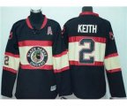 Chicago Blackhawks #2 Duncan Keith Black Stitched New Third Youth Hockey Jersey