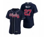 Atlanta Braves #27 Austin Riley Nike Navy Authentic 2020 Alternate Jerseys