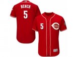Cincinnati Reds #5 Johnny Bench Red Flexbase Authentic Collection MLB Jersey