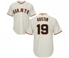 San Francisco Giants #19 Tyler Austin Replica Cream Home Cool Base Baseball Jersey