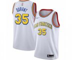 Golden State Warriors #35 Kevin Durant Swingman White Hardwood Classics Basketball Jersey - San Francisco Classic Edition