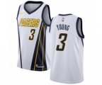 Indiana Pacers #3 Joe Young White Swingman Jersey - Earned Edition