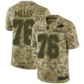 Buffalo Bills #76 John Miller Limited Camo 2018 Salute to Service NFL Jersey