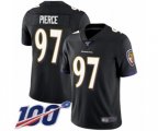 Baltimore Ravens #97 Michael Pierce Black Alternate Vapor Untouchable Limited Player 100th Season Football Jersey