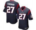 Houston Texans #27 D'Onta Foreman Game Navy Blue Team Color Football Jersey