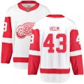 Detroit Red Wings #43 Darren Helm Fanatics Branded White Away Breakaway NHL Jersey