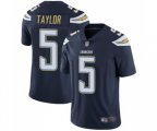 Los Angeles Chargers #5 Tyrod Taylor Navy Blue Team Color Vapor Untouchable Limited Player Football Jersey