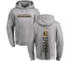 NHL Adidas Pittsburgh Penguins #41 Daniel Sprong Ash Backer Pullover Hoodie
