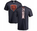 Chicago Bears #24 Buster Skrine Navy Blue Backer T-Shirt