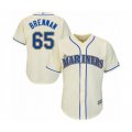 Seattle Mariners #65 Brandon Brennan Authentic Cream Alternate Cool Base Baseball Player Jersey