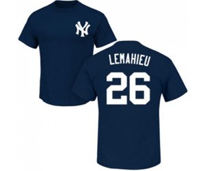 New York Yankees #26 DJ LeMahieu Navy Blue Name & Number T-Shirt