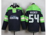 Seattle Seahawks #54 Bobby Wagner Blue Player Pullover Hoodie