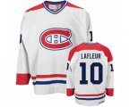CCM Montreal Canadiens #10 Guy Lafleur Premier White CH Throwback NHL Jersey