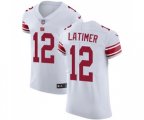 New York Giants #12 Cody Latimer White Vapor Untouchable Elite Player Football Jersey