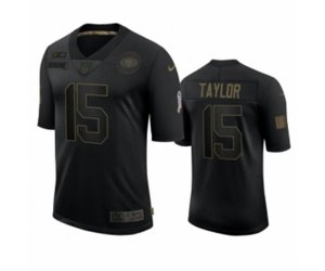 San Francisco 49ers #15 Trent Taylor Black 2020 Salute To Service Limited Jersey