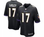 Baltimore Ravens #17 Jordan Lasley Game Black Alternate Football Jersey