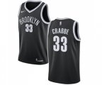 Brooklyn Nets #33 Allen Crabbe Swingman Black Road NBA Jersey - Icon Edition