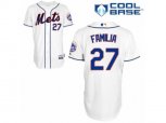 New York Mets #27 Jeurys Familia Authentic White Alternate Cool Base MLB Jersey