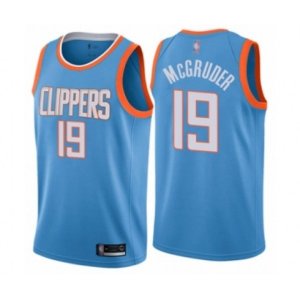 Los Angeles Clippers #19 Rodney McGruder Swingman Blue Basketball Jersey - City Edition