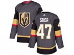Vegas Golden Knights #47 Luca Sbisa Authentic Gray Home NHL Jersey