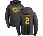 Green Bay Packers #2 Mason Crosby Ash One Color Pullover Hoodie