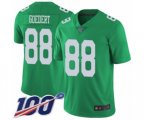 Philadelphia Eagles #88 Dallas Goedert Limited Green Rush Vapor Untouchable 100th Season Football Jersey