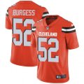 Cleveland Browns #52 James Burgess Orange Alternate Vapor Untouchable Limited Player NFL Jersey