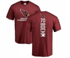 Arizona Cardinals #70 Evan Boehm Maroon Backer T-Shirt