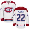 Montreal Canadiens #22 Karl Alzner Authentic White Away NHL Jersey