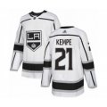 Los Angeles Kings #21 Mario Kempe Authentic White Away Hockey Jersey