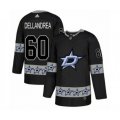 Dallas Stars #60 Ty Dellandrea Authentic Black Team Logo Fashion NHL Jersey