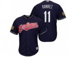 Cleveland Indians #11 Jose Ramirez 2017 Spring Training Cool Base Stitched MLB Jersey