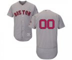 Boston Red Sox Customized Grey Road Flex Base Authentic Collection Baseball Jersey