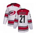 Carolina Hurricanes #21 Julien Gauthier Authentic White Away NHL Jersey