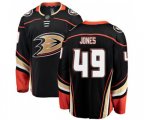 Anaheim Ducks #49 Max Jones Authentic Black Home Fanatics Branded Breakaway Hockey Jersey
