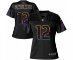 Women New York Giants #12 Cody Latimer Game Black Fashion Football Jersey