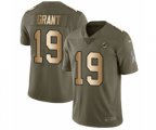 Miami Dolphins #19 Jakeem Grant Limited Olive Gold 2017 Salute to Service NFL Jersey