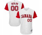 Canada Baseball #00 Kellin Deglan White 2017 World Baseball Classic Authentic Team Jersey