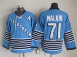 Pittsburgh Penguins #71 Evgeni Malkin Throwback blue NHL jerseys