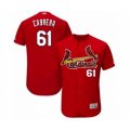 St. Louis Cardinals #61 Genesis Cabrera Red Alternate Flex Base Authentic Collection Baseball Player Jersey