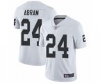 Oakland Raiders #24 Johnathan Abram White Vapor Untouchable Limited Player Football Jersey