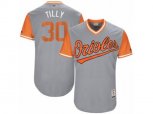Baltimore Orioles #30 Chris Tillman Tilly Authentic Gray 2017 Players Weekend MLB Jersey