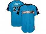 Los Angeles Angels of Anaheim #27 Mike Trout Replica Blue American League 2017 MLB All-Star MLB Jersey