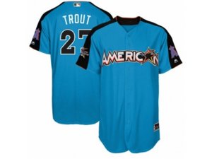 Los Angeles Angels of Anaheim #27 Mike Trout Replica Blue American League 2017 MLB All-Star MLB Jersey