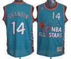 Cleveland Cavaliers #14 Terrell Brandon Authentic Light Blue 1996 All Star Throwback Basketball Jersey